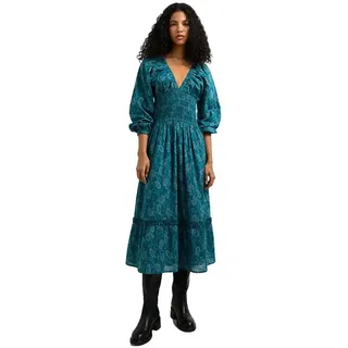 Pepe Jeans Giselle Langarm-midikleid - Duck Green - L
