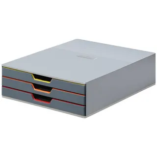 Durable Schubladenbox VARICOLOR 3-tlg. dunkelgrau