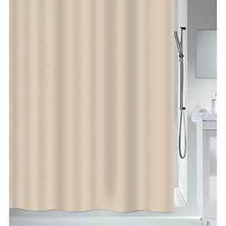 MSV Anti-Schimmel Duschvorhang - Anti-Bakteriell, waschbar, wasserdicht, Eva, 180x200cm Beige