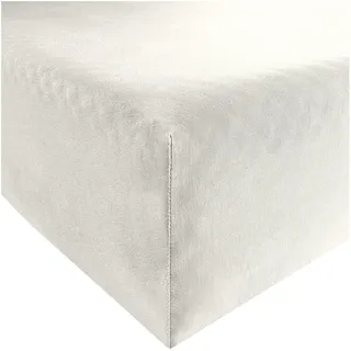 Formesse Spannbettlaken Jersey 90 x 190 - 100 x 220 cm weiß