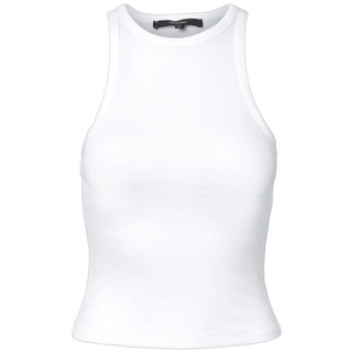 VERO MODA Damen VMROMA S/L Rib TOP JRS NOOS Tops, Bright White, S