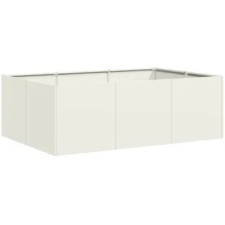 vidaXL Pflanzkübel 120 x 80 x 40 cm Weiß