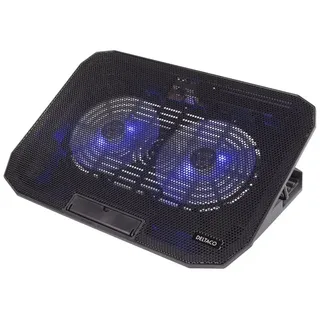 Deltaco Laptop Cooler for 15.6" lapotop 2 x 120mm fan