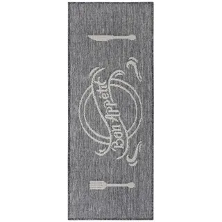 HANSE HOME Bon Appetit Küchenläufer 62 x 150 cm Grau/Creme