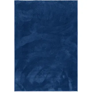 Pergamon Hochflor Langflor Teppich Silky Dunkelblau Textil, 80x150 cm Teppiche , Böden, Teppiche, Hochflorteppiche , Shaggys