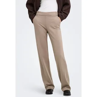 Only Onlpoptrash Straight Hosen Taupe Grau L 40