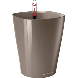 LECHUZA Mini-Deltini Ø 10 x 13 cm Taupe Hochglanz