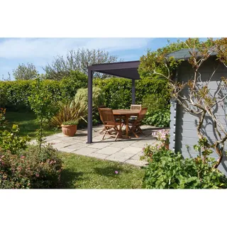Weide Classic Pergola Voll Aliminium 3 x 4 m anthrazit 