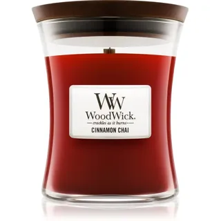 Woodwick Cinnamon Chai Duftkerze 275 g rot