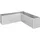 Belvedere MIDI 201 x 201 x 61 cm Silber