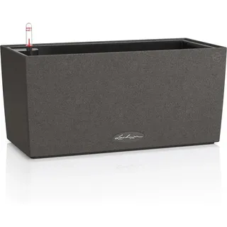 Lechuza® Pflanzgefäß Balconera Stone 40 cm x 19 cm Graphit-Schwarz