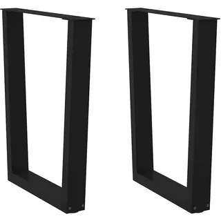 vidaXL Esstisch Beine V-Form 70 x 72-73,3 cm schwarz