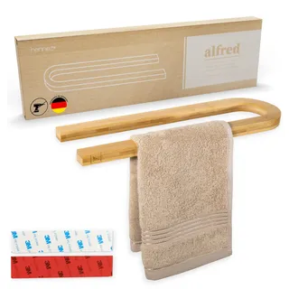 HENNEZ Handtuchstange Ohne Bohren Braun