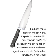 queence Wanddekoobjekt »Messer«, schwarz