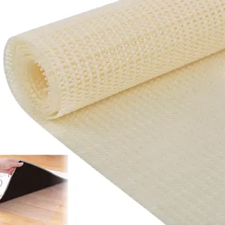 180 x 200 cm Teppichunterleger PVC, Antirutschunterlage, Schneidbare Antirutschmatte, Mehrzweck rutschfeste Unterlage, Anti Rutsch Matte für Teppich, Schubladen, Regale, Tablett(Beige)