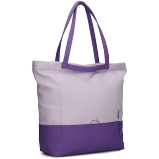 Damen Shopper Fiorella FI200 (18 Liter) Tote Bag & Schulter-Tasche 2-in-1, robustes Material, extra langer Schultergurt, bunte Farben, auch als Strand-Tasche geeignet, gute Innenausstattung (lilac)