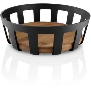 va Solo | Nordic Kitchen Brotkorb | Zum stilvollen Servieren von Brot und Brötchen | Black