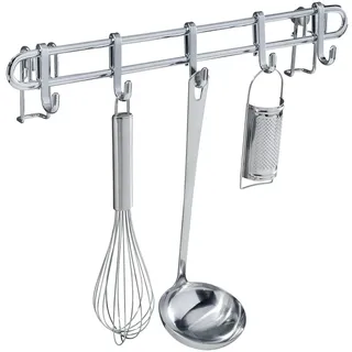 WENKO Hakenleiste Style mit 5 Haken, Wandleiste, Küchen-Reling