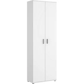 Mehrzweckgarderobe Serro,  61x35h190 cm,  Weiß - Weiß