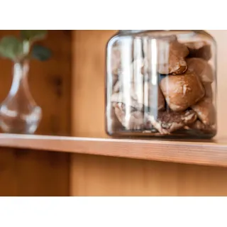 Wandregal Regal Bücherschrank Bücherregal Wohnwand Wohnzimmer Wand Regal Design - Braun