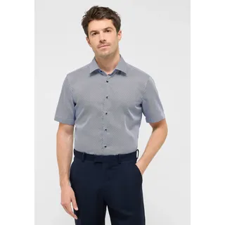 Eterna Kurzarmhemd »SLIM FIT« NON IRON (bügelfrei), blau