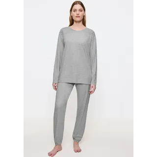 Triumph Schlafanzug »Endless Comfort PK 01 LSL« 2 tlg. weich und gemütlich, grau