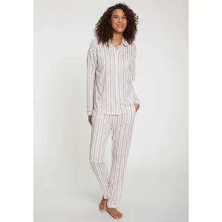 Vivance Dreams by Lascana Pyjama 2 tlg. in klassischem Schnitt, bunt gestreift
