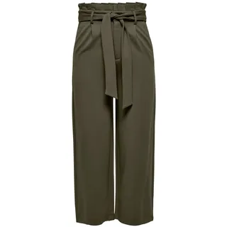 ONLY A/S Damen Onlpoptrash Easy Paperbag Culotte Pnt Hose, Kalamata, S / 32L EU