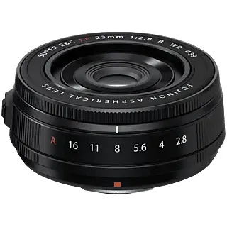 Fujifilm XF 23mm F2,8, schwarz, Pancake-Objektiv, Fujifilm X