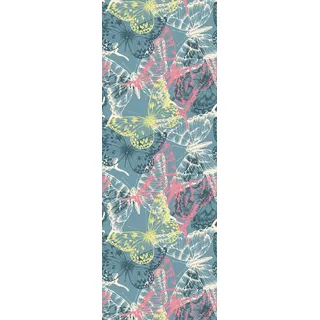 queence Vinyltapete »Jake« Motiv   bedruckt   botanisch   floral   gemustert   natürlich glatt 90x250cm, selbstklebend, kinderleichte Anbringung,, Sticker, bunt