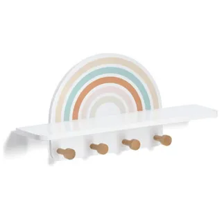 Zeller Wandgarderobe Rainbow Weiß