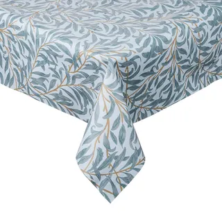 Butlers Wachstischdecke Waterproof , Blau , Kunststoff , 200x140 cm , Heimtextilien, Wohntextilien, Tischwäsche, Tischdecken