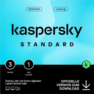 Kaspersky Lab Kaspersky Standard 2026 ESD 3 Geräte 1 Jahr DE Win Android iOS