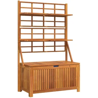 vidaXL Truhe mit Rankgitter 99 x 50 x 160 cm Braun
