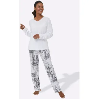 wäschepur Schlafanzug schwarz-weiß