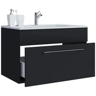 VCM Badmöbel-Set Badinos 1-tlg. Schwarz