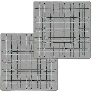 Nachtmann "Platten Square 21 x 21 cm 2er Set grau", grau,