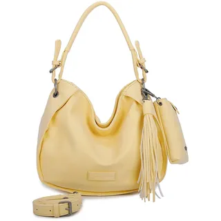 Fritzi aus Preußen Schultertasche Vintage Fritzi04 Hobo Bag Fizz gelb - Gelb