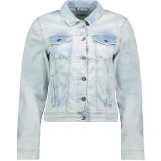 ONLY Damen ONLTIA LS DNM Jacket MAS528 Jeansjacke, Light Blue Bleached Denim, 36