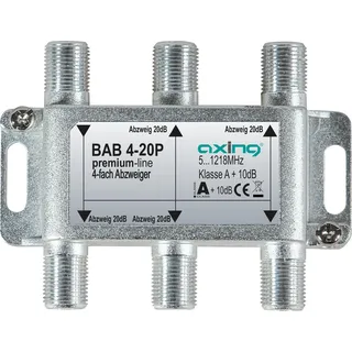 Axing Kabel-TV Abzweiger 20 dB, Verteiler und Abzweiger), Antennenkabel