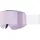 provoqe stylische verspiegelte Skibrille mit Anti-Fog-Beschichtung und Over-The-Glasses-Konstruktion für Damen und Herren white matt/rose-clear