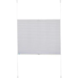 K-HOME Klemmfix-Plissee Pisa 55 x 130 cm weiß
