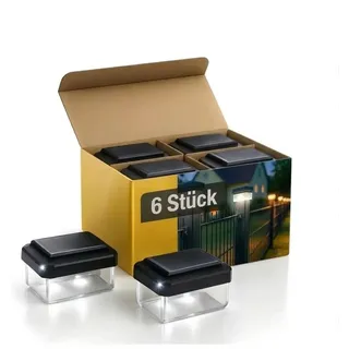 6040 Solarleuchte Solar Zaunleuchte LED 6 Stück