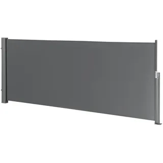 pro.tec Seitenmarkise 100 x 100 cm Grau Stahl