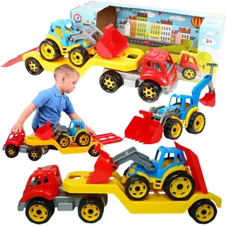 Transporterfahrzeug mit Traktor beweglichen Elementen rotierendem Abschleppwagen-Set