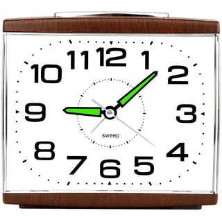 Ayybboo Wecker Analog Ohne Ticken für das Schlafzimmer | Seniorenwecker mit Großem Zifferblatt,Nachtlicht,Schlummerfunktion und lautem Alarm,Geeignet für Senioren und Tiefschläfer