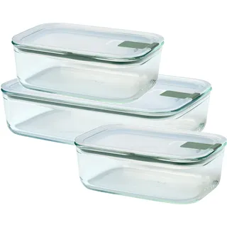 Mepal Frischhaltedosen-Set eckig grün 1,5 + 2 x 0,7 l