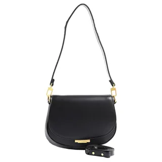 Ted Baker Leder Schultertasche Kkhayla Lock Detail Shoulder Bag Black schwarz - Schwarz