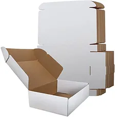 RLAVBL 20 Stück weiße Versandkartons mit den Maßen 30,5 x 22,9 x 7,6 cm für den Versand von kleinen Gegenständen, Spielzeug und kleinen Geschenken