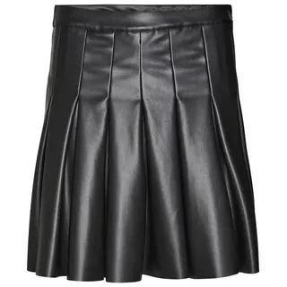Noisy May Damen NMPAULO HW PLEATED PU MINI SKIRT Noos Rock, schwarz S